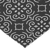 Schwarz-Weiß-Muster-Abdeckung Kurzer Tischläufer (Ecke)
