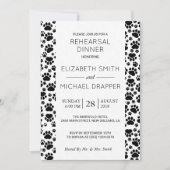 Schwarz-Weiß-Muster, Abendessen mit Probe Einladung (Vorderseite)
