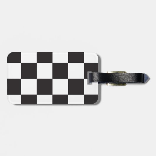 Schwarz-Weiß-Muster auf der Karton Gepäckanhänger (Rückseite horizontal)