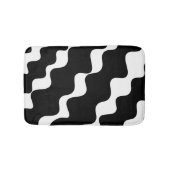 Schwarz-Weiß-Muster Badematte (Vorderseite)