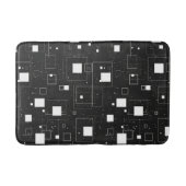 Schwarz-Weiß-Muster Badematte (Vorderseite)