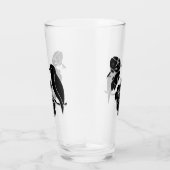 Schwarz-Weiß-Muster-Bird Glas (Rechts)