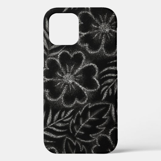 Schwarz-Weiß-Muster Case-Mate iPhone Hülle (Rückseite)