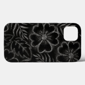 Schwarz-Weiß-Muster Case-Mate iPhone Hülle (Rückseite (Horizontal))