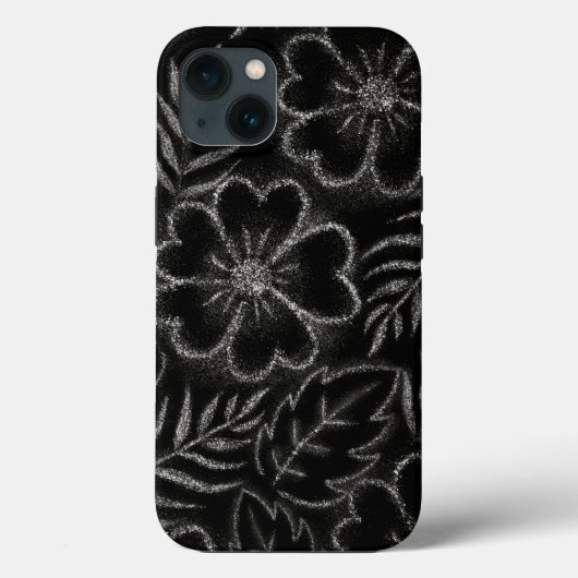 Schwarz-Weiß-Muster Case-Mate iPhone Hülle (Rückseite)