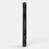 Schwarz-Weiß-Muster Case-Mate iPhone Hülle (Hinten/Rechts)