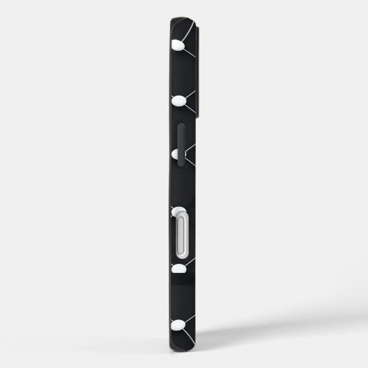 Schwarz-Weiß-Muster Case-Mate iPhone Hülle (Rückseite / Rechts)