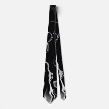Schwarz-Weiß-Muster Clasy Neck Tie