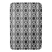 Schwarz-Weiß-Muster CoraValiana Badematte (Vorderseite Vertikal)