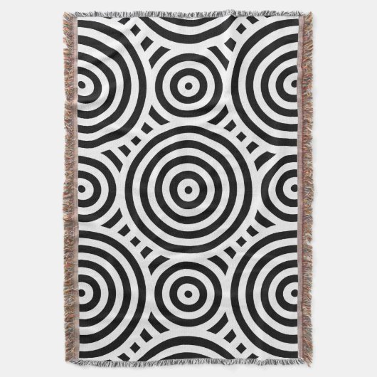 Schwarz-Weiß-Muster Decke (Vorderseite Vertikal)