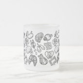 Schwarz-Weiß-Muster der modernen menschlichen Anat Mattglastasse (Mittel)