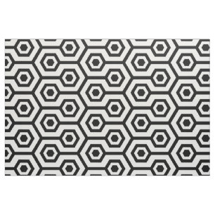 Schwarz-Weiß-Muster der Neuen Polygonalen Geometri Stoff