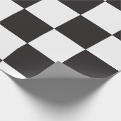 Schwarz-Weiß-Muster des karierten Motherboards Geschenkpapier (Ecke)