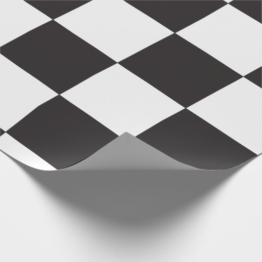 Schwarz-Weiß-Muster des karierten Motherboards Geschenkpapier (Ecke)