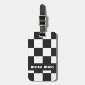 Schwarz-Weiß-Muster des Prüfplatinenmusters Gepäckanhänger (Vorderseite vertikal)