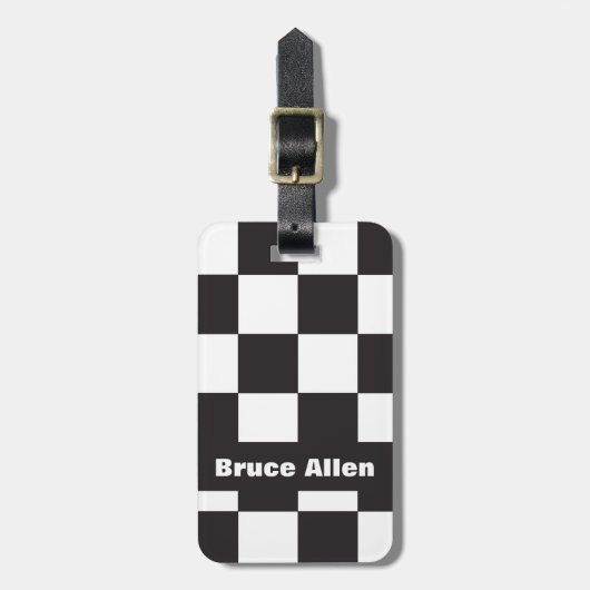 Schwarz-Weiß-Muster des Prüfplatinenmusters Gepäckanhänger (Vorderseite vertikal)