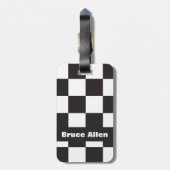 Schwarz-Weiß-Muster des Prüfplatinenmusters Gepäckanhänger (Rückseite vertikal)