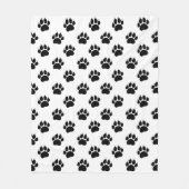 Schwarz-Weiß-Muster Fleecedecke (Vorderseite)