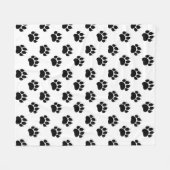 Schwarz-Weiß-Muster Fleecedecke (Vorderseite (Horizontal))