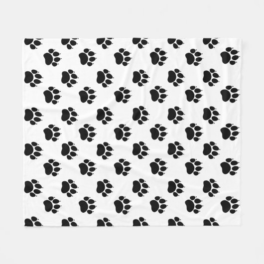 Schwarz-Weiß-Muster Fleecedecke (Vorderseite (Horizontal))