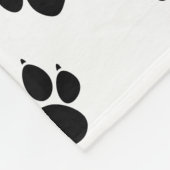 Schwarz-Weiß-Muster Fleecedecke (Ecke)