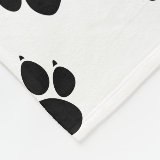 Schwarz-Weiß-Muster Fleecedecke (Ecke)