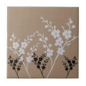 Schwarz-Weiß-Muster Fliese (Vorderseite)