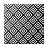 Schwarz-Weiß-Muster Fliese (Vorderseite)