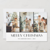 Schwarz-Weiß-Muster-Foto Weihnachten (Vorderseite)