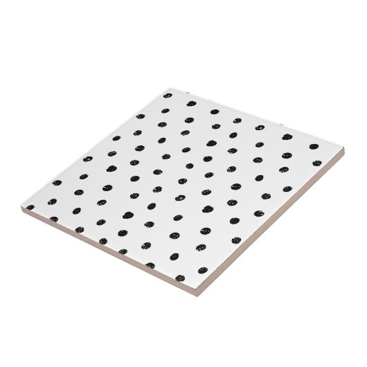 Schwarz-Weiß-Muster für Abstrakte Punkte Fliese (Seite)