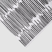 Schwarz-Weiß-Muster für Abstrakte Streifen Seidenpapier (Ausschnitt)