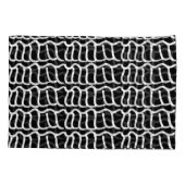 Schwarz-Weiß-Muster für Abstrakte Wavy-Line-Muster Kissenbezug (Rückseite)