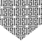 Schwarz-Weiß-Muster für griechisches Schlüsselmust Kurzer Tischläufer (Ecke)