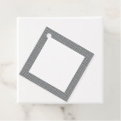 Schwarz-Weiß-Muster für Kariertes Schachbrett Geschenkanhänger (Beispiel)