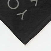 Schwarz-Weiß-Muster für Wiederholungstexte Fleecedecke (Ecke)