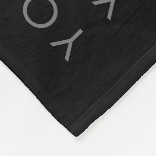 Schwarz-Weiß-Muster für Wiederholungstexte Fleecedecke (Ecke)