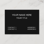 Schwarz-Weiß-Muster für Zickzack Streifen Visitenkarte (Rückseite)