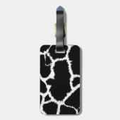 Schwarz-Weiß-Muster Gepäckanhänger (Rückseite vertikal)