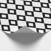 Schwarz-Weiß-Muster Geschenkpapier (Ecke)
