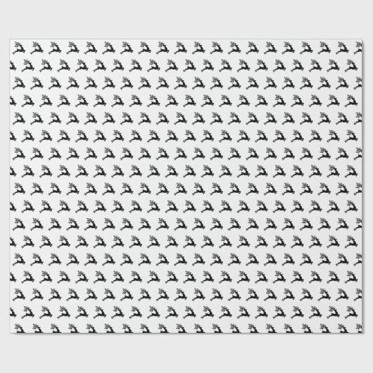 Schwarz-Weiß-Muster Geschenkpapier (Flach)