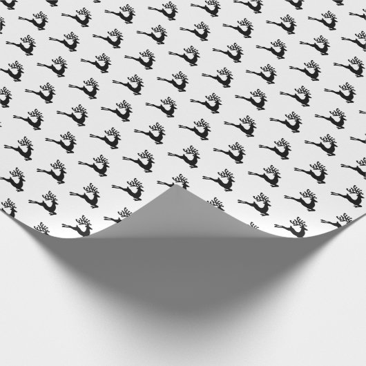 Schwarz-Weiß-Muster Geschenkpapier (Ecke)