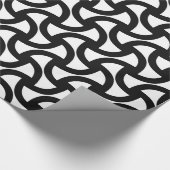 Schwarz-Weiß-Muster - Geschenkpapier (Ecke)