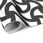 Schwarz-Weiß-Muster - Geschenkpapier (Rolleneckpunkt)