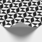 Schwarz-Weiß-Muster Geschenkpapier (Ecke)
