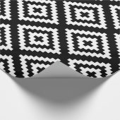 Schwarz-Weiß-Muster Geschenkpapier (Ecke)