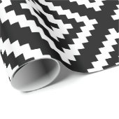 Schwarz-Weiß-Muster Geschenkpapier (Rolleneckpunkt)
