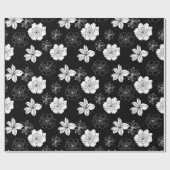 Schwarz-Weiß-Muster Geschenkpapier (Flach)