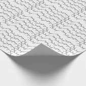Schwarz-Weiß-Muster Geschenkpapier (Ecke)
