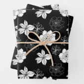 Schwarz-Weiß-Muster Geschenkpapier Set (Beispiel)