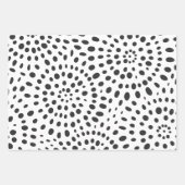 Schwarz-Weiß-Muster Geschenkpapier Set (Vorderseite 2)